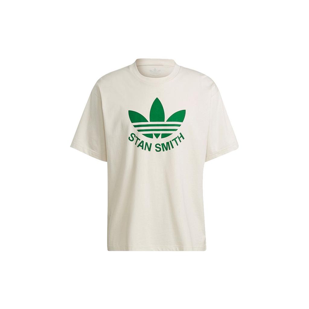 Adidas Originals Trefoil Stan Tee Logo Print Sports Short Sleeve T-Shirt Men Tops Undyed GQ8874