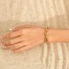 Stainless Steel Full Light Lip Chain Bracelet 18K Gold, Fashion Ladies Jewelry Br-2640