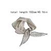 1PC Triangle Silk Scarf Women's Summer Fashion Versatile Thin Neck Scarf High End Travel Tie Hair Headscarf