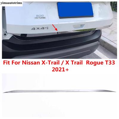 For Nissan X-Trail / X Trail Rogue T33 - 2026 Accessories Rear Trunk Tailgate Door Handle Strip Cover Trim Stainless Steel