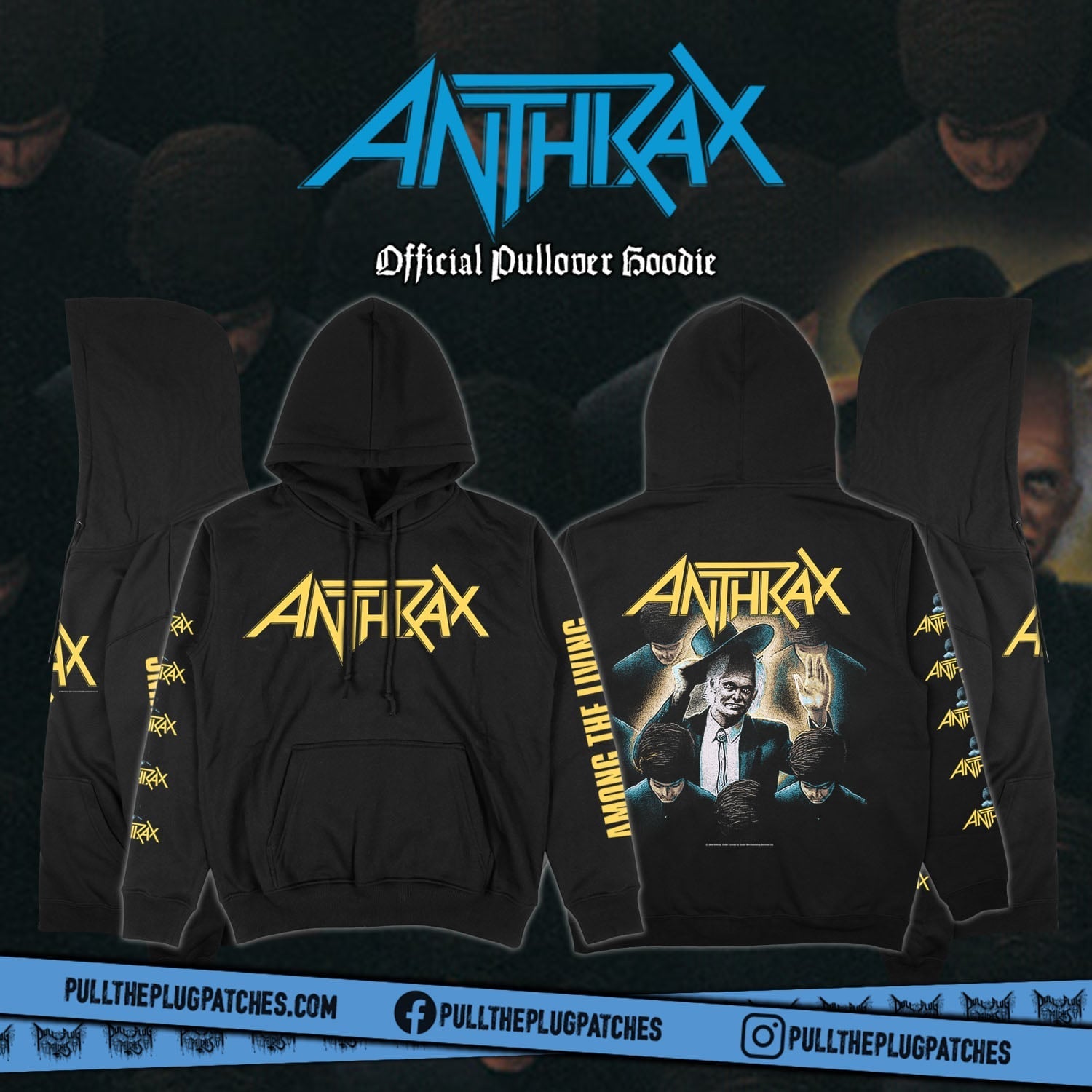 Anthrax Among The Living Hoodie Pullover Men Women Oversized Y2k Sweatshirt Rap-Metal Thrash Band Graphic Female Male Clothing 4XL