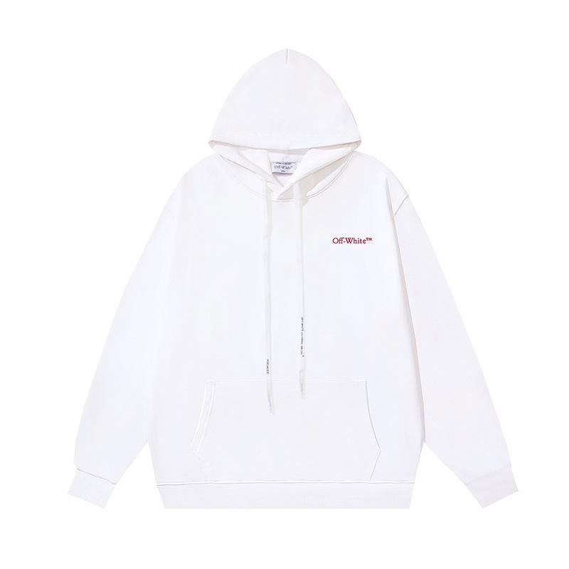 1083 Off-White 2025 Autumn/Winter New OW Retro Arrow Pattern Printed Men's and Women's Hoodie Sweatshirt