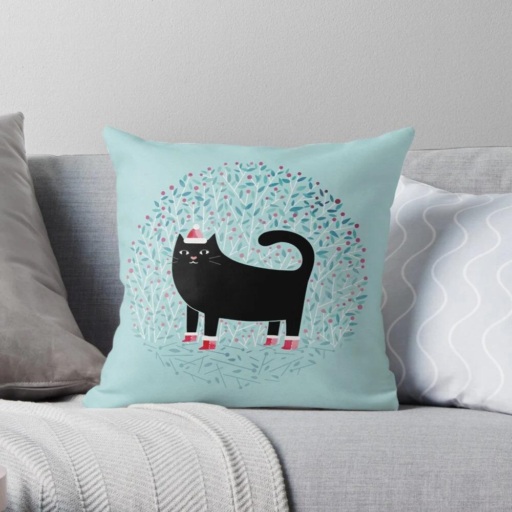 Cute Cat Pattern Pillowcase Interior Decoration Office Living Room Home Pillowcase