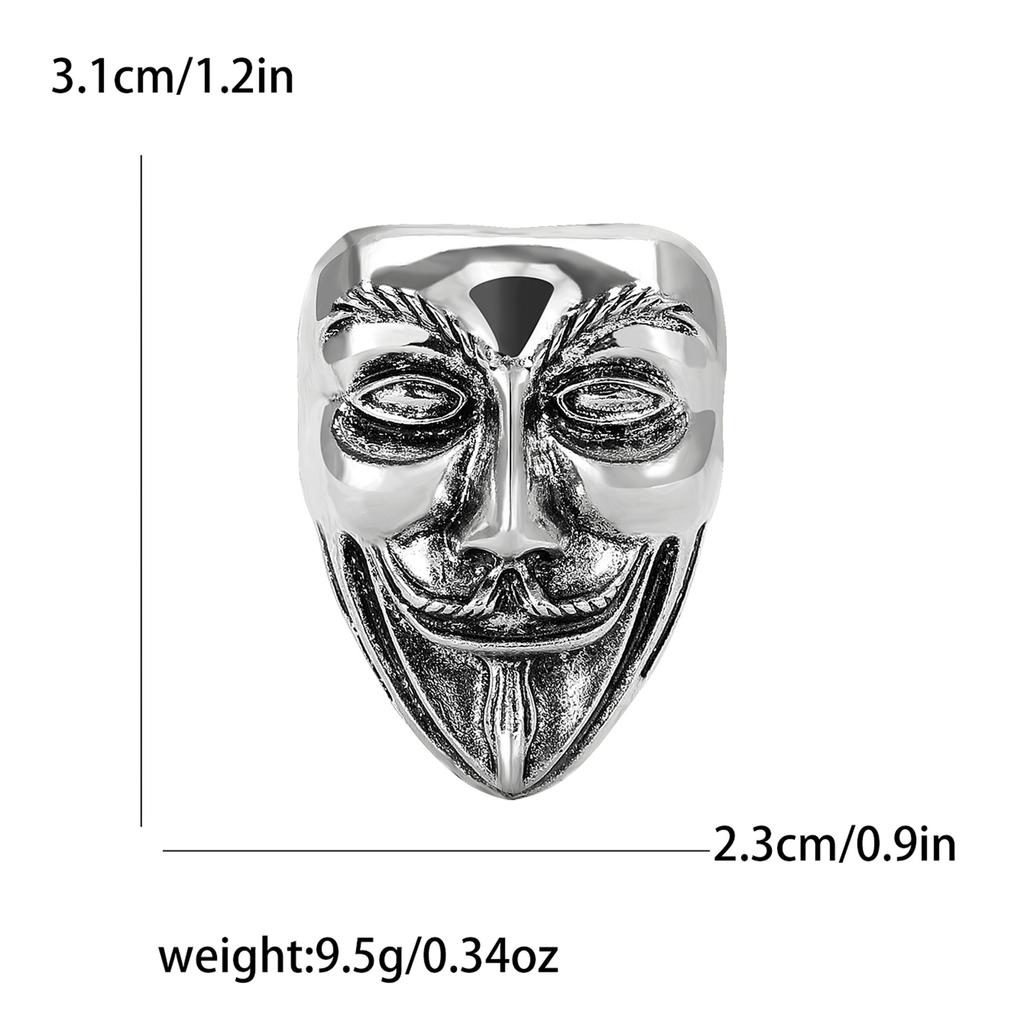 Enkel och mångsidig Kreativ Legering Galvaniserad Cirkusclownmask Brosch Nischad Design Herr- och Damkläder Corsage Smyckesnål