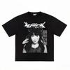 Damen T-Shirt Björk T-Shirts Y2k Tops Sommer Baumwolle Harajuku Grafik Kurzarm Koreanische Mode Ästhetik Y2k Streetwear Kleidung