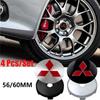 4pcs 56/60mm Cars Hub Caps Car Wheel Center Caps Hubcap Sticker Tire Hub Cover For Ralliart Space Star Lancer Eclipse