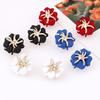 Elegant Flower Sea Star Shiny Rhinestone Ear Stud Earring Wedding Bridal Jewelry