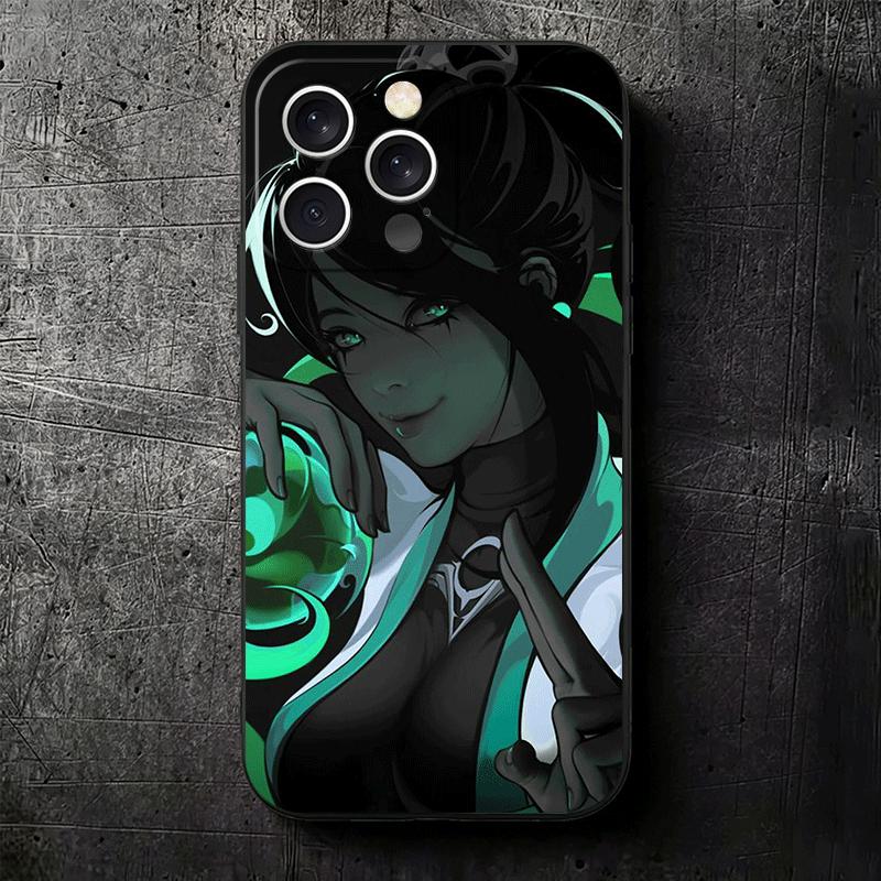 V-Valorant Sage Soft Phone Case for iPhone 16 16E 17 Air 15 Pro Max 14 Plus 13 Mini 11 12 7 Black Cover Back Shell