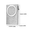 Women's Minimalist Aluminum Alloy Wallet, Magnetic Automatic Side-thrust Pop Up Card Holder With Anti-theft Brush Blocking