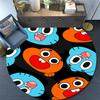Gumball pattern round rug,Carpet Rug for Living Room Bedroom Playroom ,Non-slip Floor Mat,Holiday Gifts and Birthday Gifts.