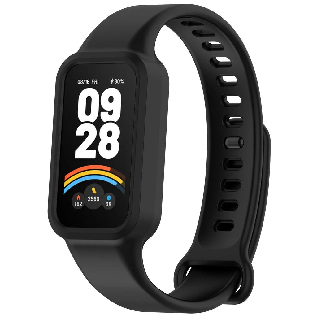 Silicone Strap for Xiaomi Band 9 Active Smartwatch Soft Sports Bracelet Band Comfortable Belt For Redmi Band 3 Accessory Correa