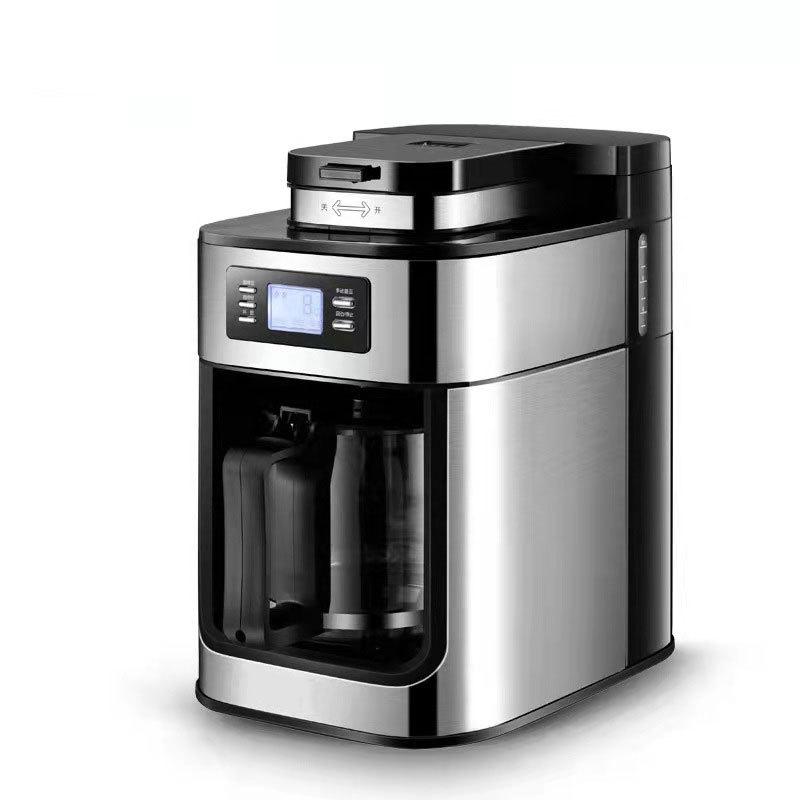 Automatic Cross-Border Coffee Maker: Fresh Ground, Compact, All-in-One Drip Coffee Pot for Home and Office