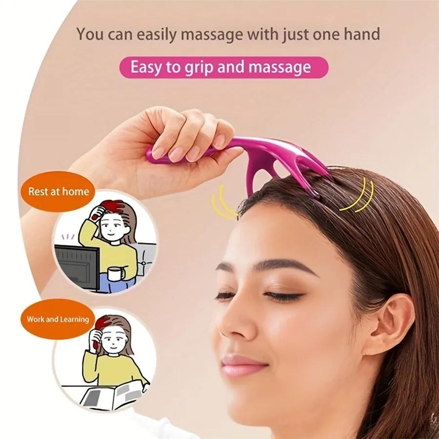 Head massager, six claws scalp massage tool, massage comb, unclogging head scalp meridian scratch head, mother's day gift