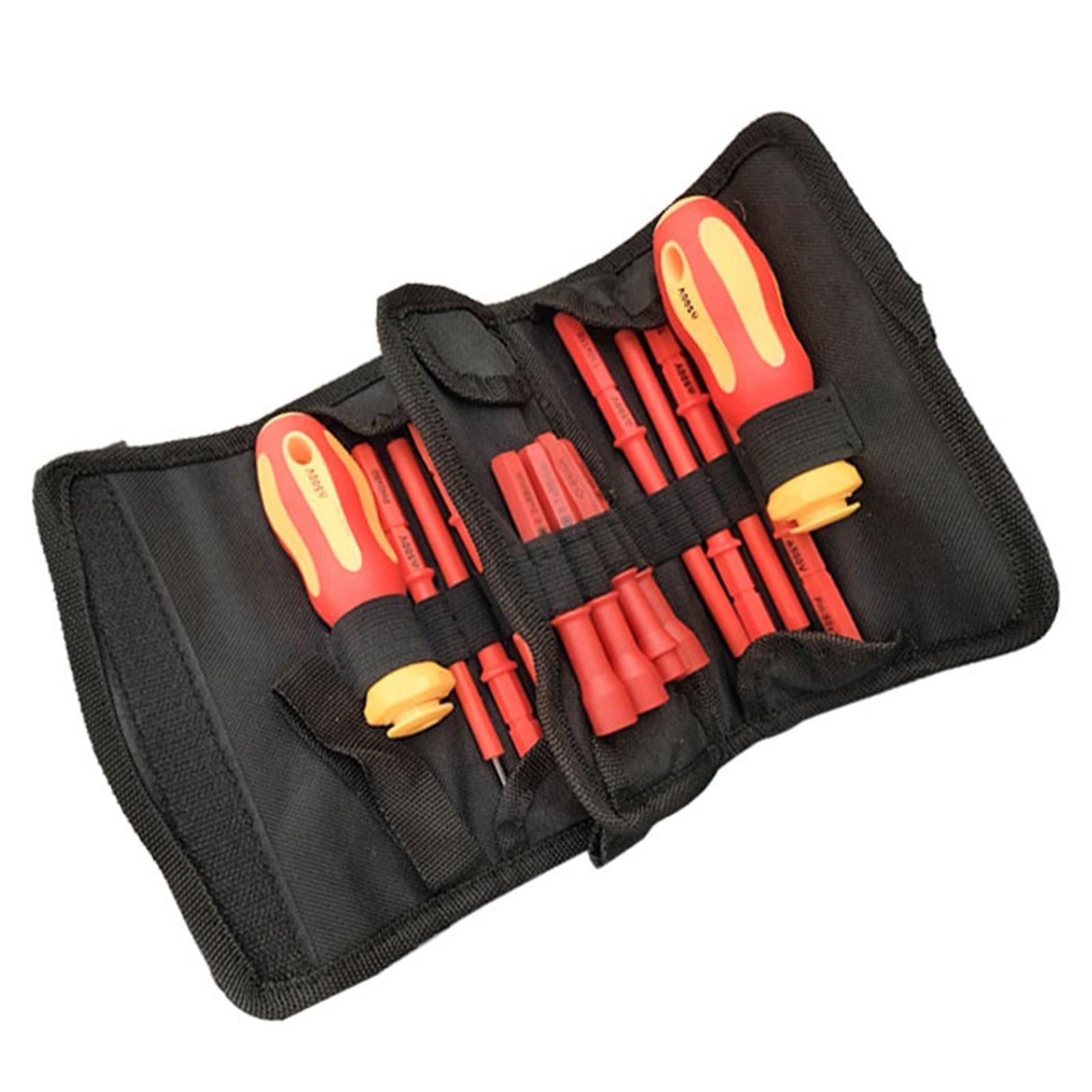 

Набор инструментов для ремонта дома Удобная рукоятка 18 предметов Изолированный набор отверток электрика для безопасного использования Бытовое обслуживание