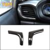 2x ABS Plastic Carbon Fiber Car Dashboard Side Air Condition Outlet Vent Cover Trim Suitable for Toyota Hilux 2015-2024 LHD