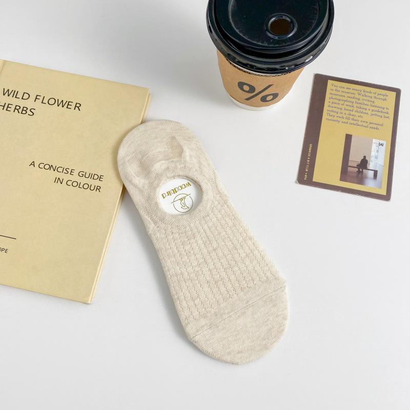 Women s Breathable Mesh Ankle Socks, Non-Slip, Cotton, Invisible, Low-Cut for Summer One Size