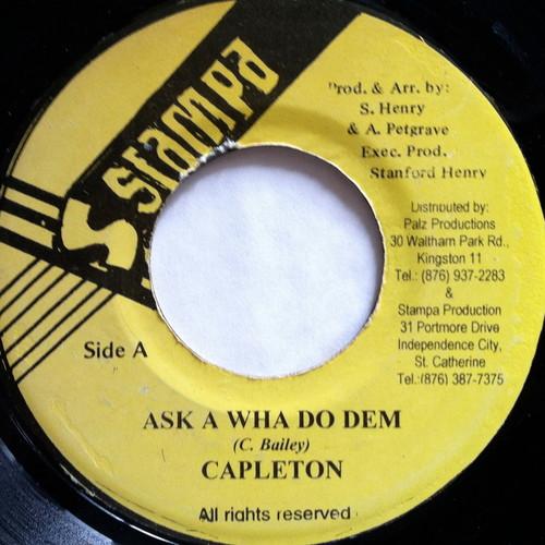 

7inch Record CAPLETON - Ask A Wha Do Dem NONE Stampa Jamaica Reggae, Ska & Dub Used