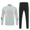 Men's and Kids' Football Jersey Set: Printed Team Uniform with Hoodie and Long Sleeves for Training