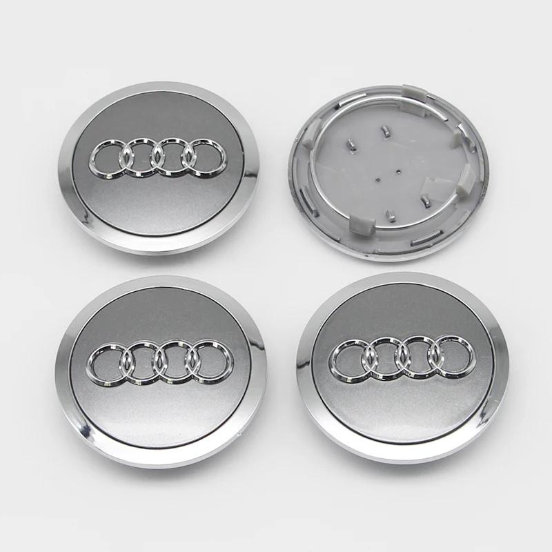 2026 4Pcs 4F0601165N 60-135mm ABS Wheel Hubcap Cover For AQ4 Q7 Q5 Q3 A6 C7 A7 A5 A4 B9 A3 8V 8P Rim Replacement Tuning Accessory