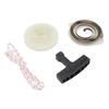Plastic Starter Pulley Kit Compact White Pull Start Rope Kit Easy To Install for Husqvarna 445e 450 455 460