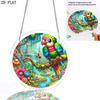 2D Flat - 1pc, 2D Flat Forest Colorful Parrot Theme Design, 2D Flat Acrylic Sun Catcher Window Hanging Decoration, Suitable As a Birthday Gift for Wom