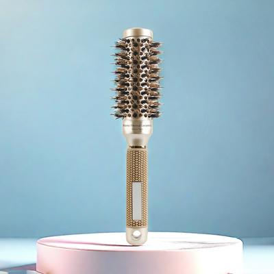 Spazzola Rotonda Ionica Setole di Cinghiale per Messa in Pie Spazzola per Capelli Barile Ceramico Rotondo Spazzola per Styling Capelli