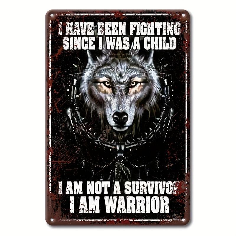 1pc, Vintage Metal Tin Sign, Animal Wolf Funny Art Poster, Bedroom Decoration, Cafe Signs, Bar Decor, Club Signs, Living Room