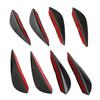 4Pcs Car Front Bumper Lip Decoration Diffuser Shunt Fin Body Spoiler Canard Universal Auto Modified Canard Exterior Parts