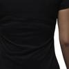 Jordan Logo Letter Print Color Block Round Neck Slim Fit Short Sleeve T-Shirt Women Tops Black HM4895010