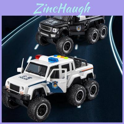 Offroad Police Car Inertia Toy For Kids With Flashing Lights And Sound Play