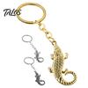 Zinc Alloy Key Holders Metal Crocodile Keychain for Backpack, Simulated Animal Car Decorative Purse Accessories Ring, Pendant Backpacks and