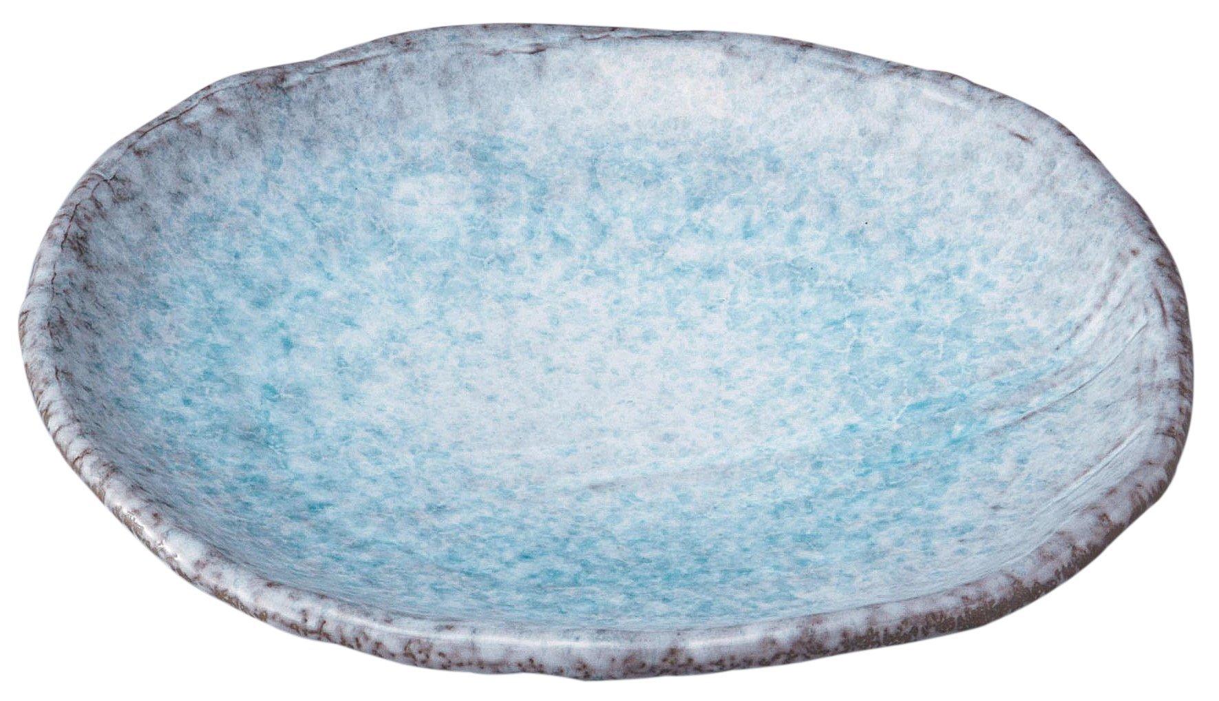 

Banko Ware Blue Ribbon No. 10 Oval Plate, Diameter 24.5 x 29.5 cm, Microwave and Dishwasher Safe, Made in Japan, Product Number 06433