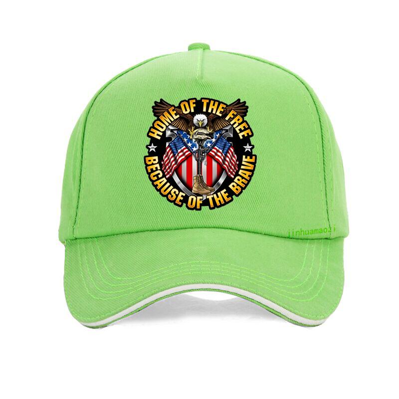 Home Of The Free Because Of The Brave Baseball Cap Unisex Casual Snapback Hats