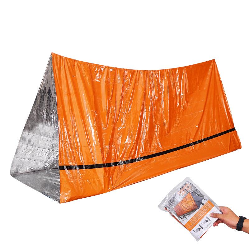 Portable Emergency Tent & Thermal Blanket Set for Outdoor Use