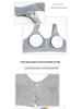 Front Button Cotton Bra for Middle-Aged & Elderly Women - Plus Size Vest Style, Solid Color.