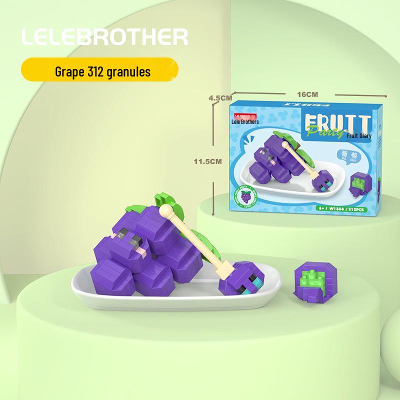 Lele Brothers Fruit Building Blocks: Watermelon Toy for Kids