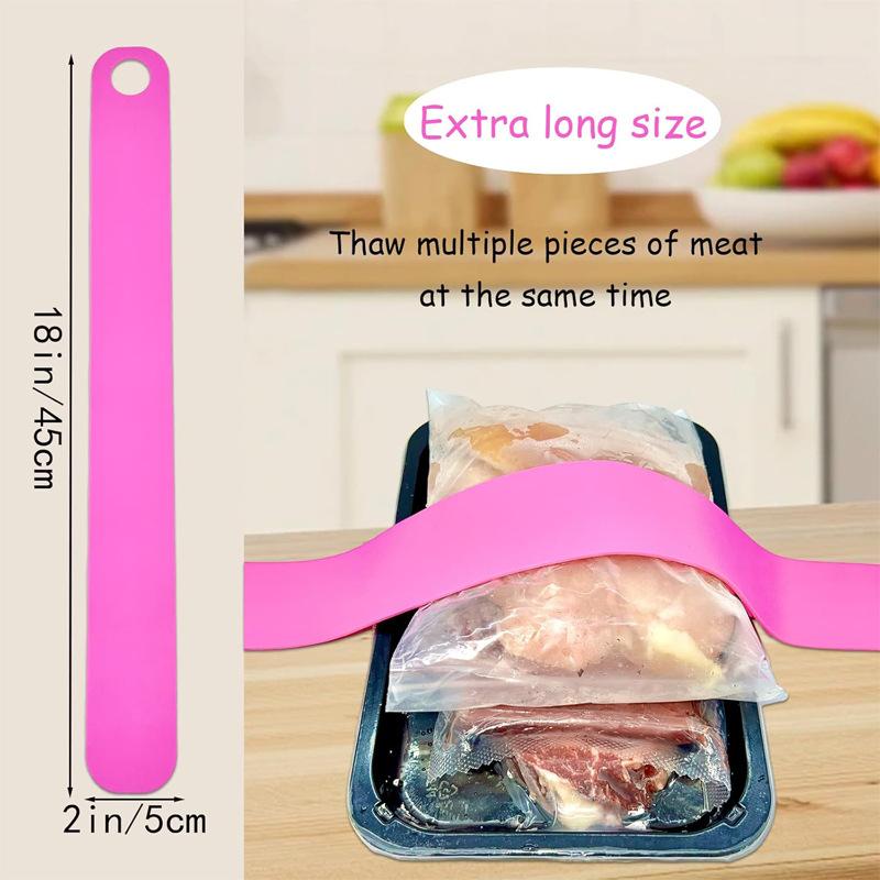 Meat Thawing Belt, Extra Long Silicone Thawing Belts for Frozen Meat