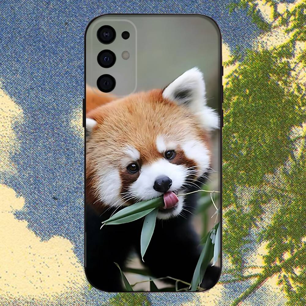 

Cute Red panda Animal Phone Case For Samsung S25,S24,S21,S22,S23,S30,Ultra,S20,Plus,Fe,Lite,Note,10,9,5G Black Cover Samsung S21 s305G