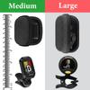 Geekria Shield Case for Guitar Portable Cover Travel Hard Shell Tuner Storage Case with Pick Holder Space Tuner, Bag, (Black)