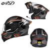 Bluetooth Smart Tail Light Motorcycle Flip-Up Helmet Men Women All Season Full Face Off-Road Riding