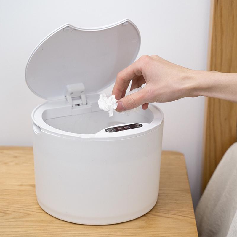 5L Square Intelligent Induction Desktop Car Mounted Small Smart Trash Can