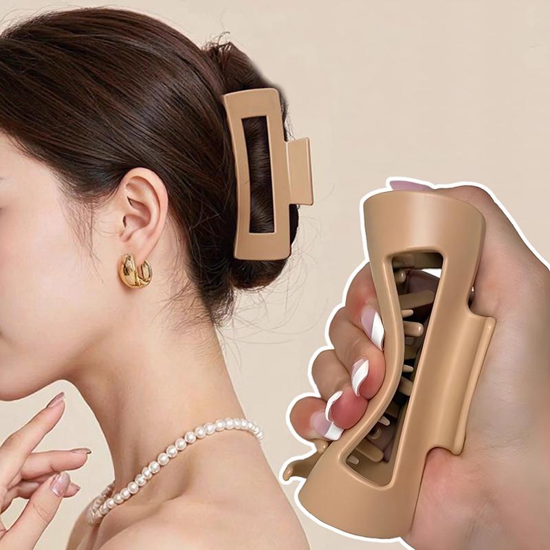 1/2/4 Pcs Soft Silicone Shark Hair Clips for Women Protective Elastic Hair Clip Back Head Durable Flexible Unsnappable Claw Clip