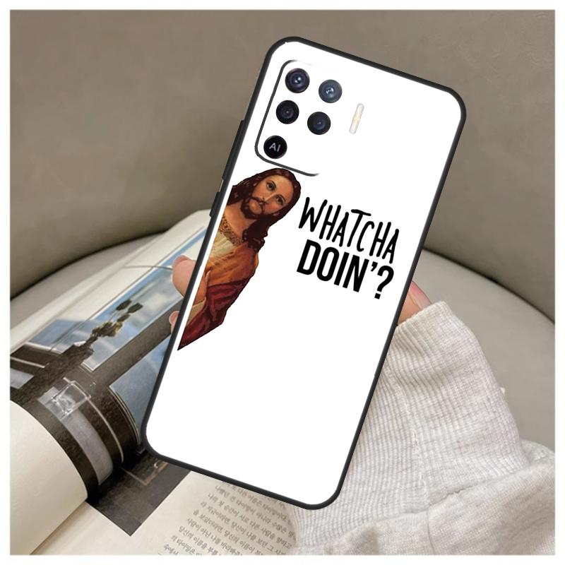 God Jesus Case For Oppo A80 A60 A40 A5 Pro A15 A16 A17 A57 A77 A94 A74 A54 A76 A96 A18 A38 A58 A78 A98