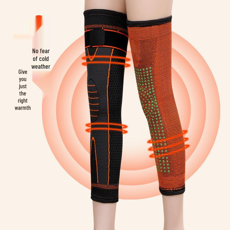 Beifuß Heiz-Kniebandage: Wärme für kalte Beine und Gelenkschmerzlinderung, Unisex Langarm für Herbst und Winter