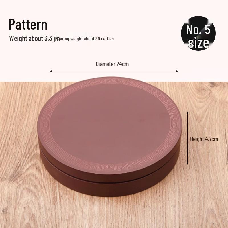 Creative Round Vase Stand: Imitation Rosewood Mixed with Solid Wood - Ideal for Jade, Stones, Ornaments, Incense, or Flowers