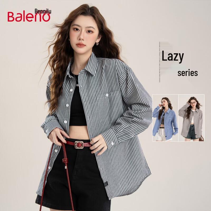 Baleno Women s Striped Long Sleeve Shirt 2XL