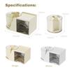 Rotating Pen Organizer with 2 Drawers Stationery Accessories Storage Box Multi-Functional Desk