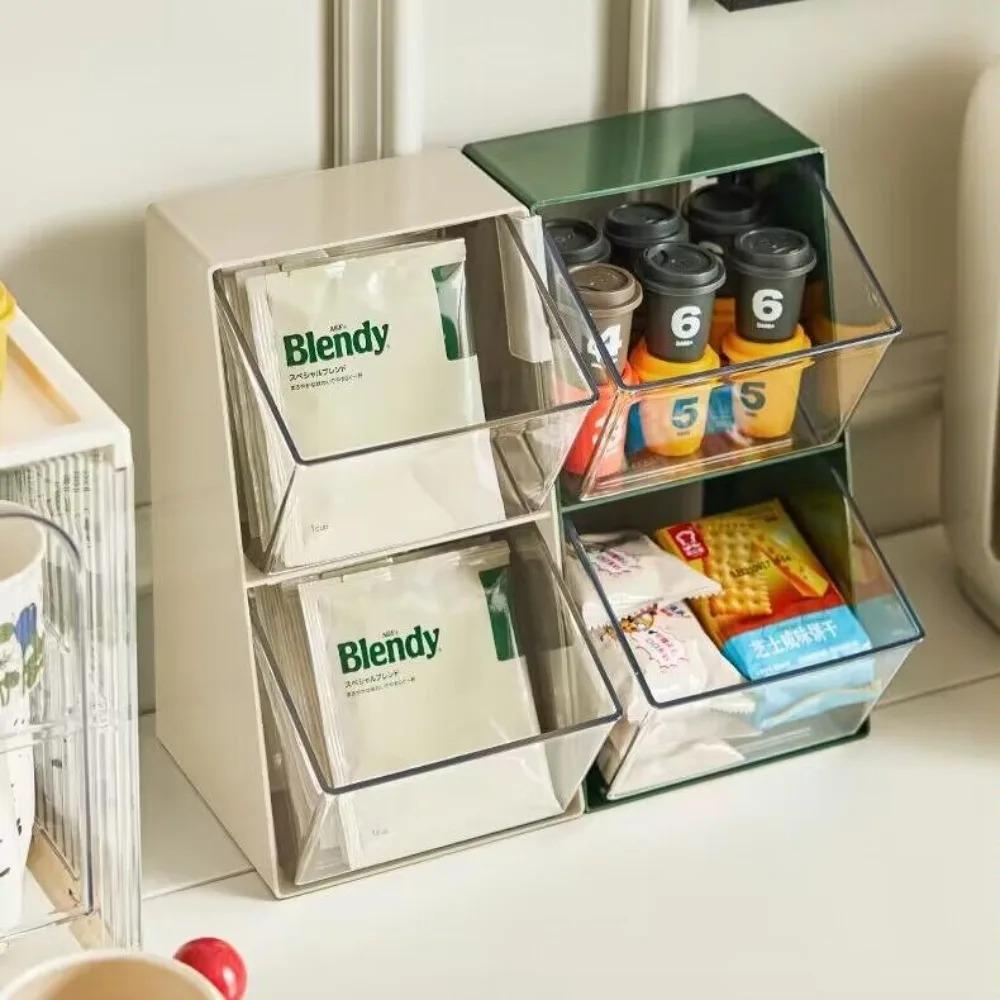 Tea Bag Organizer Drawer Rack Coffee Store Office Snack Storage Racks Portable Large U-shaped Non Occupying Stable Storage Box