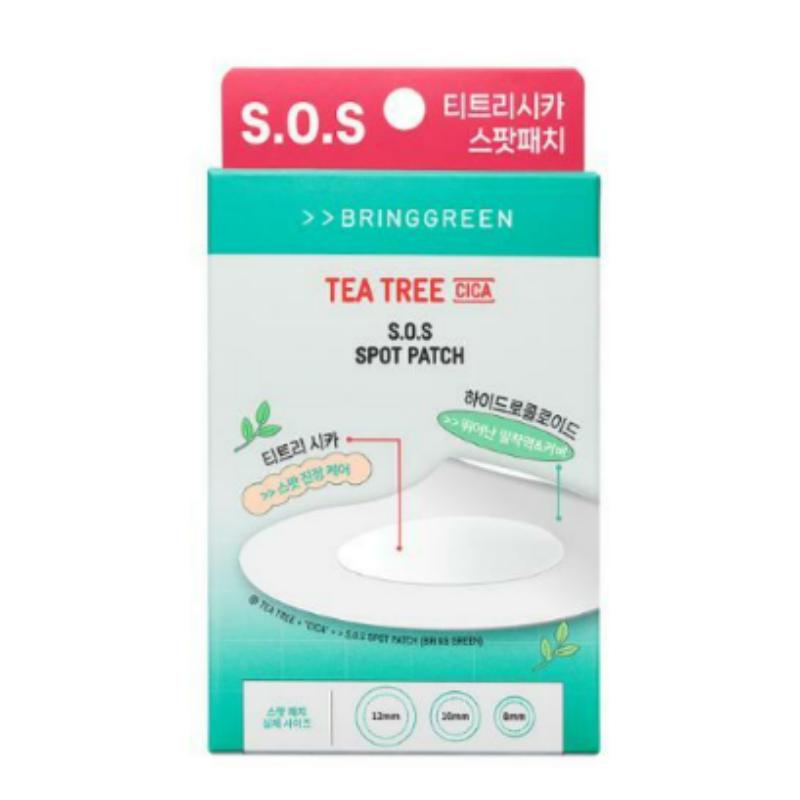 

Bring Green Чайное дерево Cica SOS Патчи для точечного применения 75+25 патчей