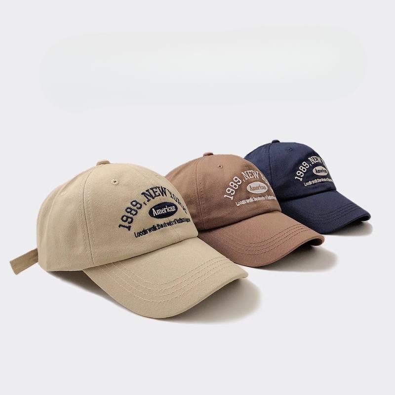 Korean Retro Baseball Caps for Women Are Versatile In Autumn and Winter  and Street Letter Embroidered Baseball Caps for Couples In Summer